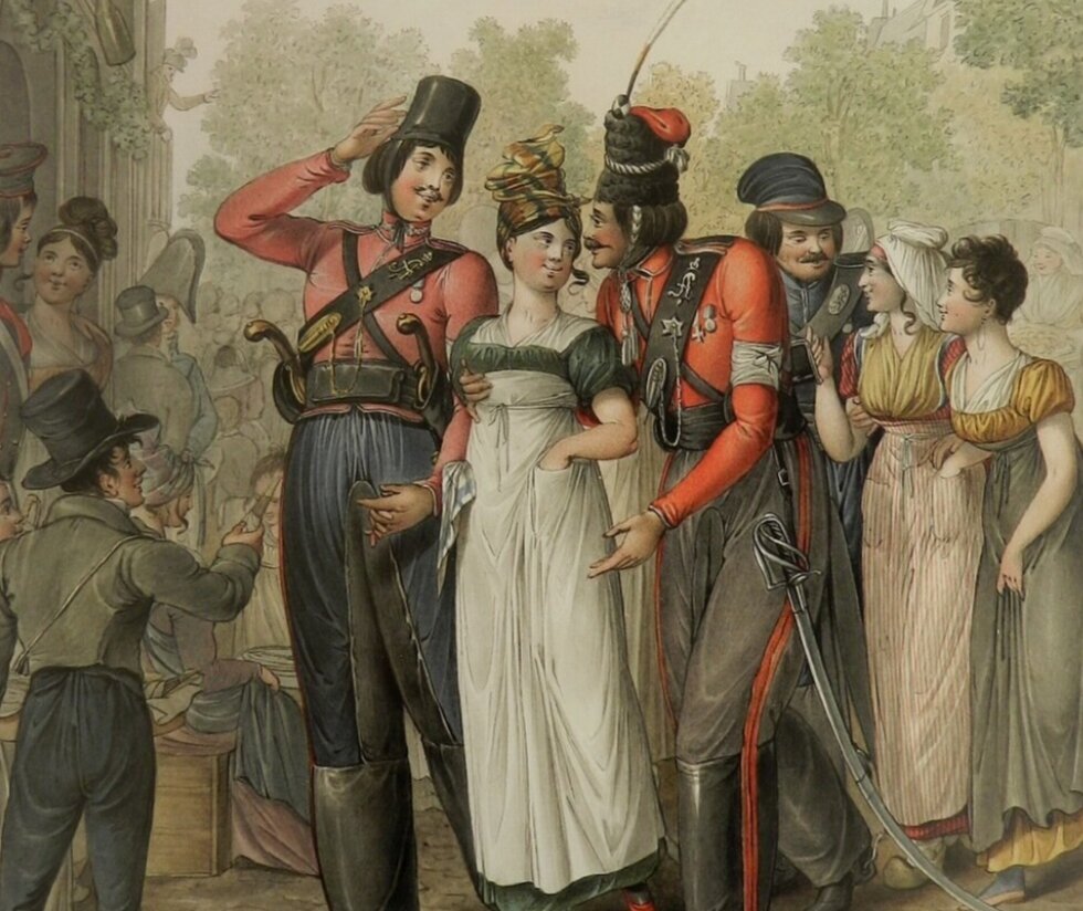 Русские солдаты и французские девушки