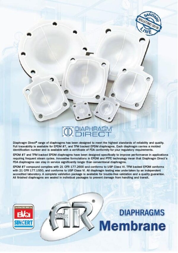 Диафрагмы для клапанов — Мембрана Direct®