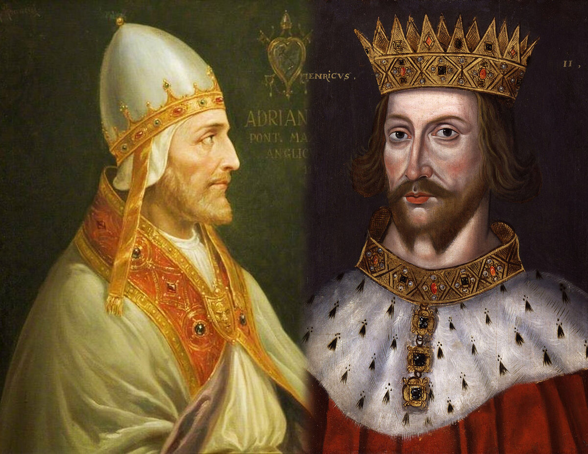 Папа Адриан IV и Генрих II