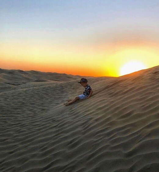 Закат в Российской пустыне. Фотография из социальной сети Instagram, автор mashkov_a.v