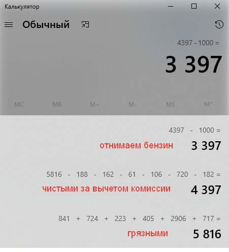 3400р чистыми