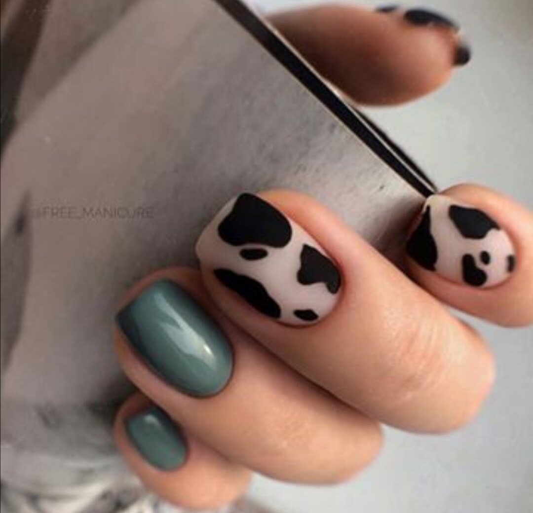 Матовые и глянец. На контрасте "играют" отлично. 