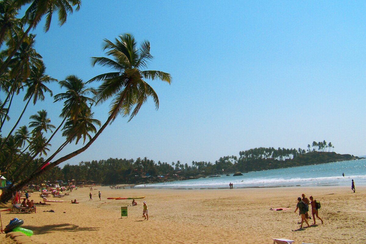 Самый "пальмовый" пляж Гоа - Палолем