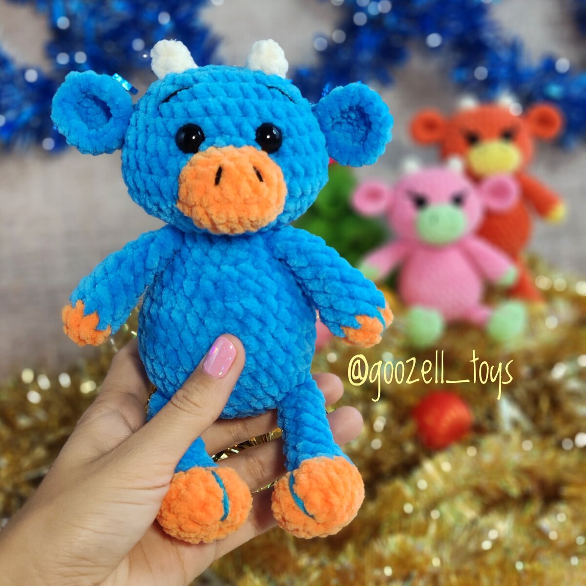 Амигуруми бычок крючком