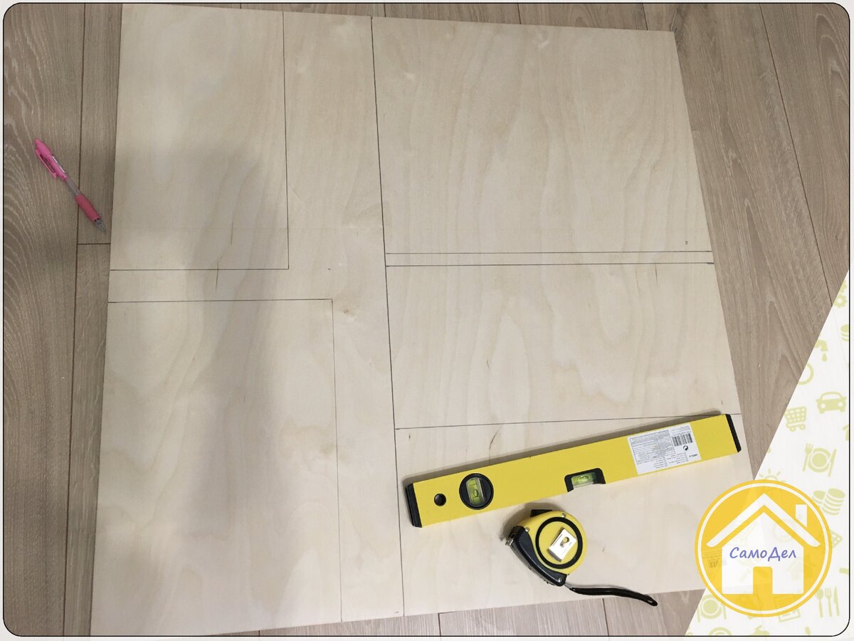 Разметка листа фанеры 10мм