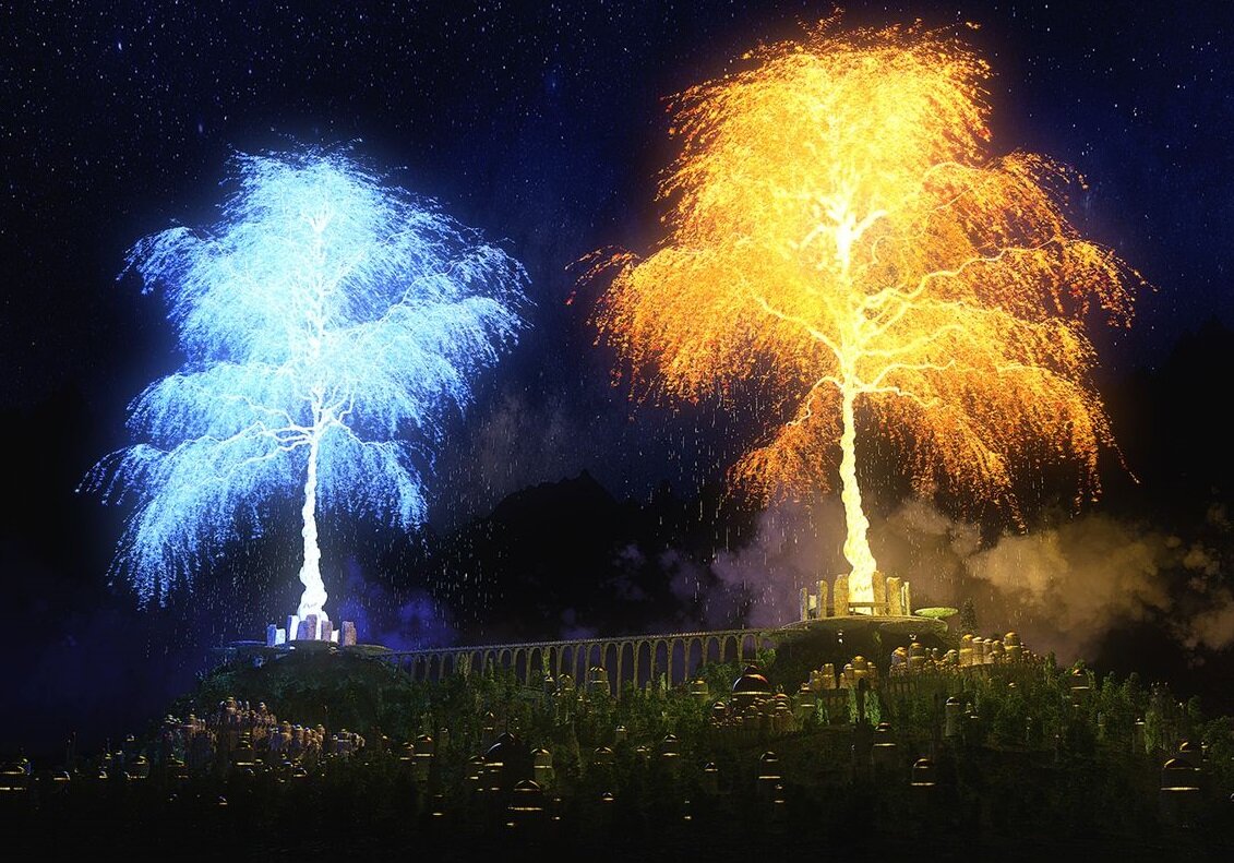                                                     Валинор до уничтожения древ Мелькором