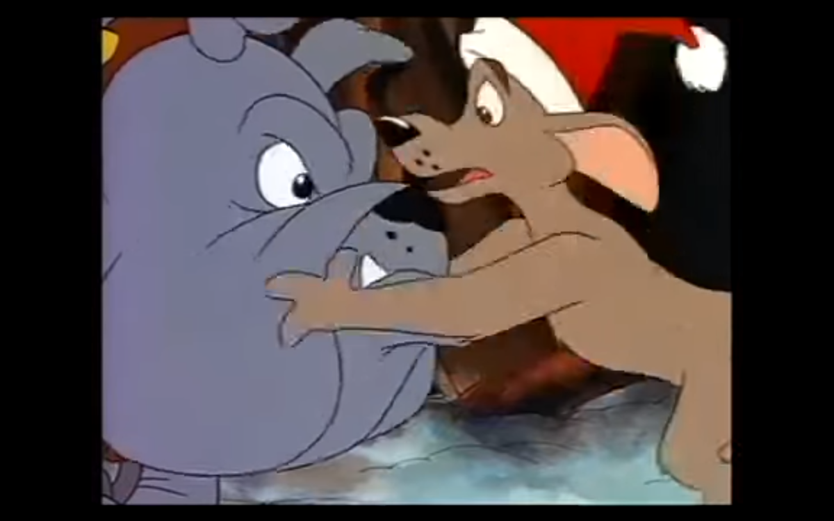 Скриншот из мультфильма «Первое Рождество Спанки». Сделан автором канала