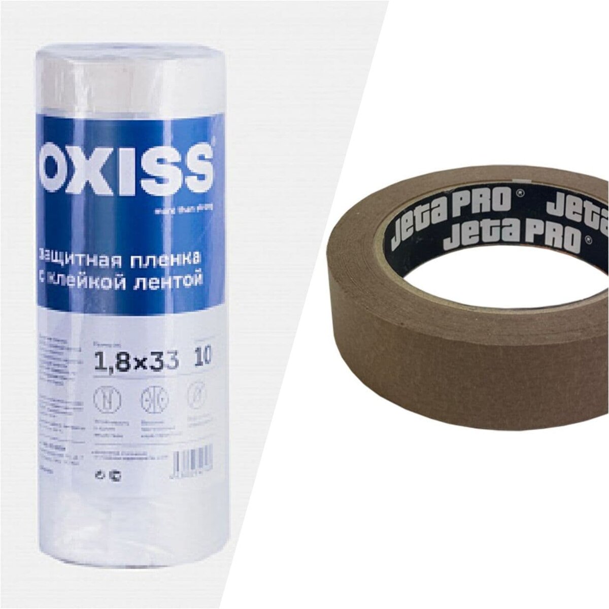 Защитная самоклеющаяся пленка OXISS и малярная лента JetaPRO