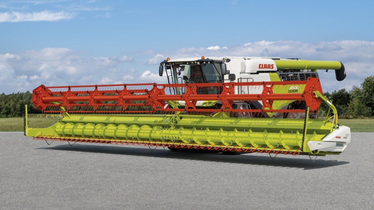 Зерноуборочный комбайн Claas с жаткой Vario. Фото: сайт farm-connexion.com