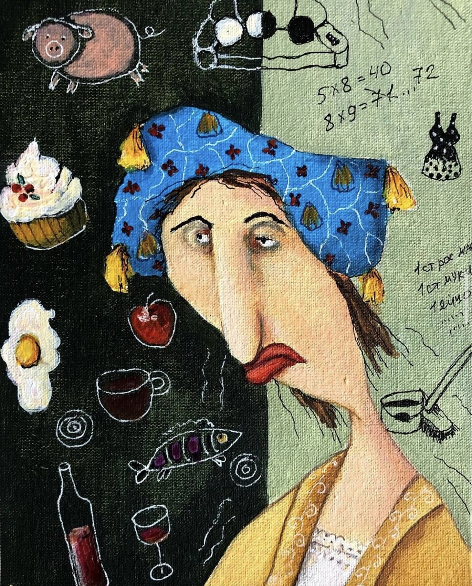 На фото: картина Ирины Бабиченко «Здрасьте, я баронесса» https://instagram.com/babichenko.i (с разрешения автора)