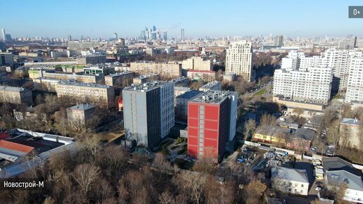 Апарт-комплекс «Level Донской» в Москве - аэросъемка