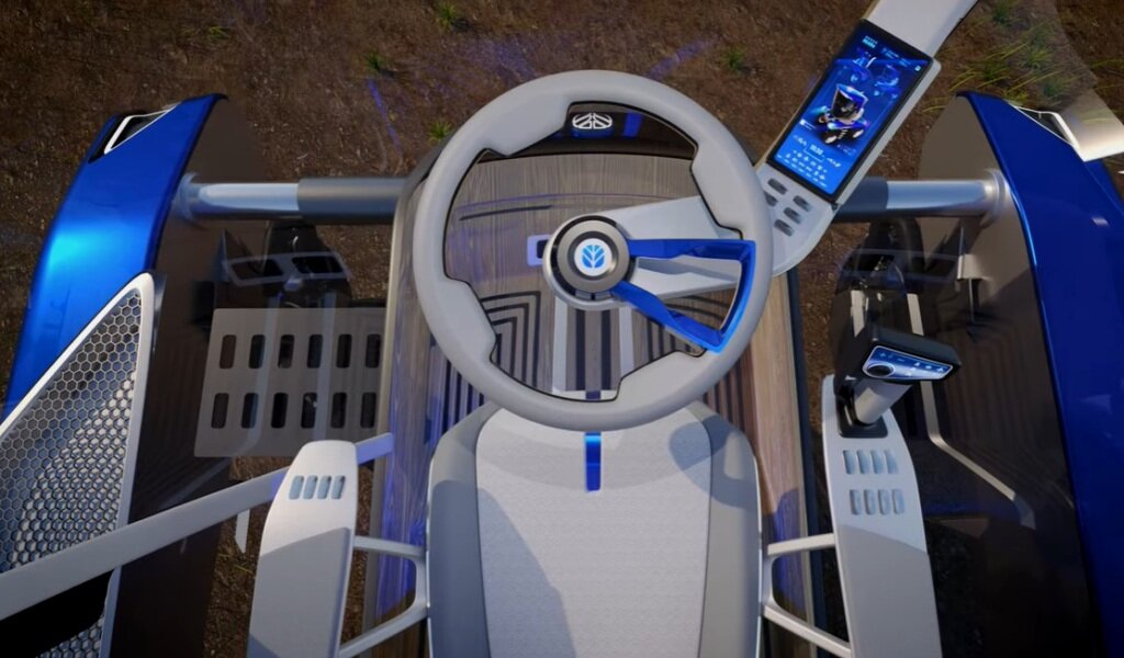 Кабина концептуального трактора New Holland