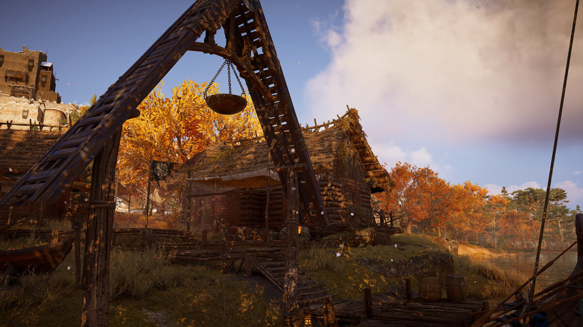 Осенняя красота незадолго до начала Йоля. Авторский скриншот.