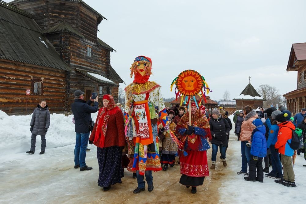 Масленица в Музее деревянного зодчества. 2019 г. Автор фотографии Сухов П.
