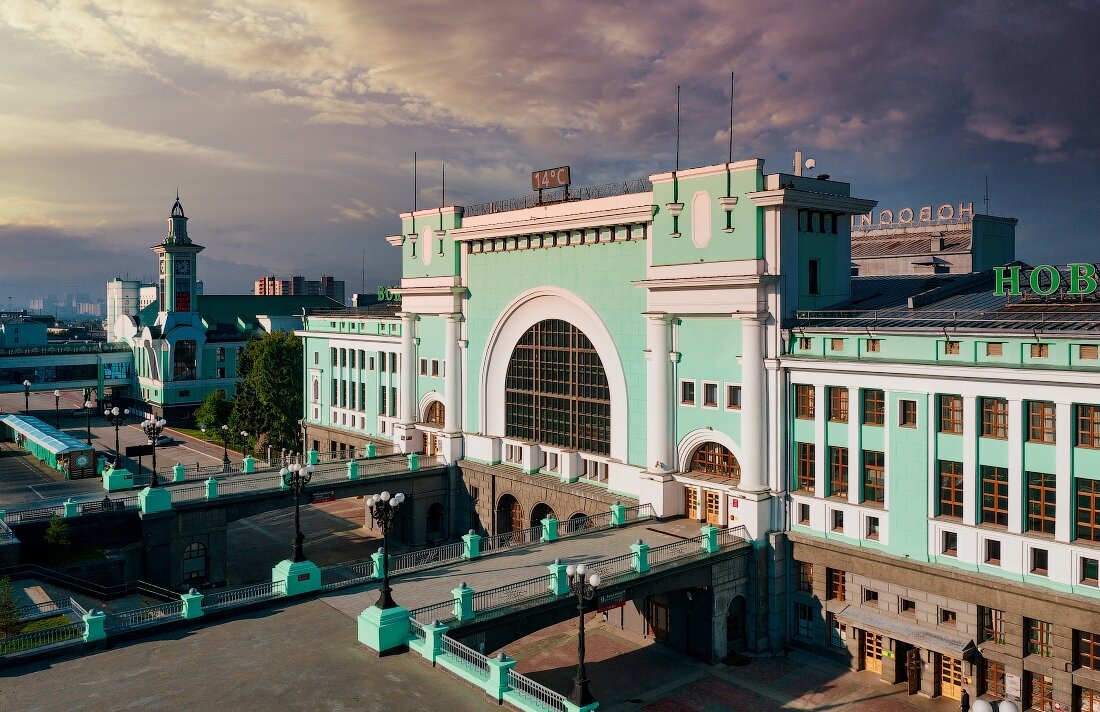 Рисунок вокзала новосибирск