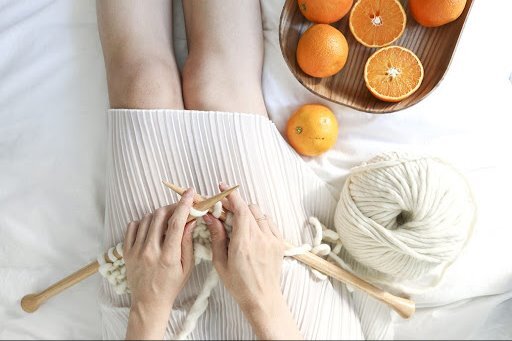 Вязание расслабляет.