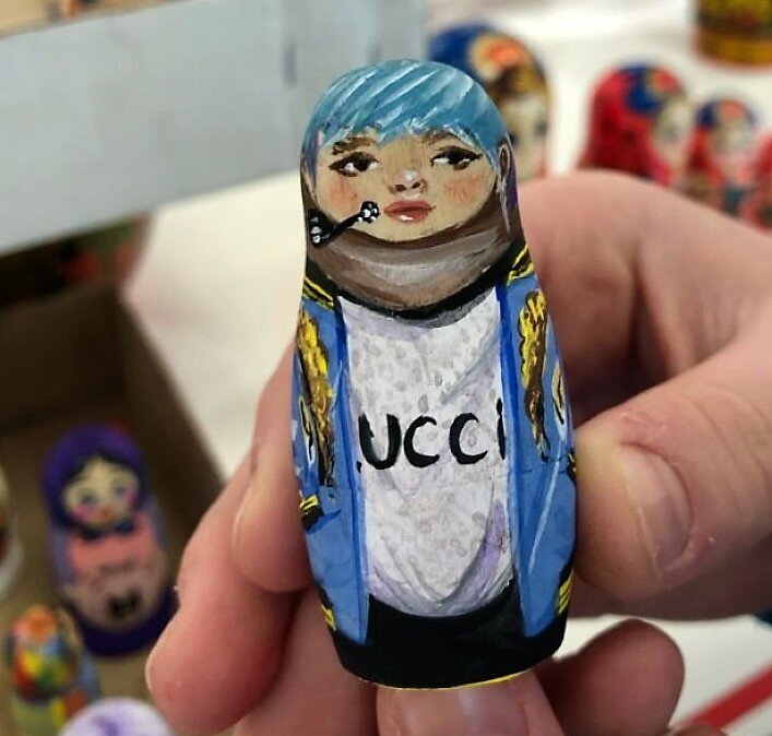 Моя художница пошутила.
