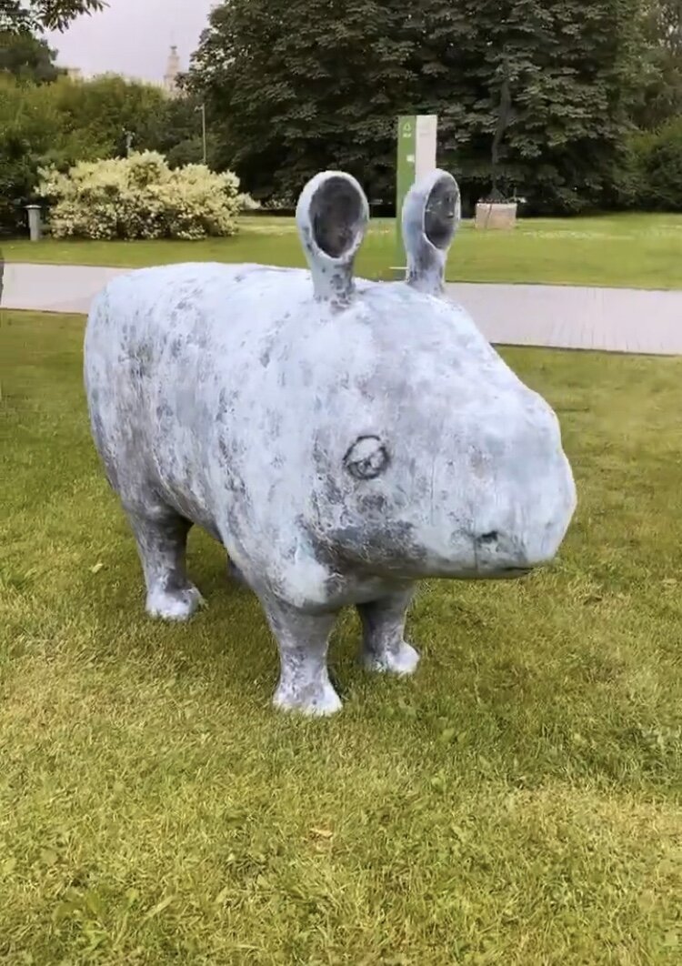 Скульптура Ольги Муравиной. Парк искусств Музеон. Фото: скриншот инстаграм аккаунта Татьяны Брухуновой.