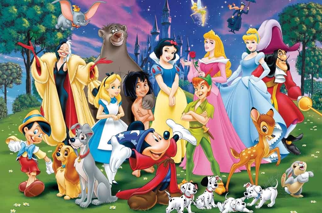 Персонажи Disney.