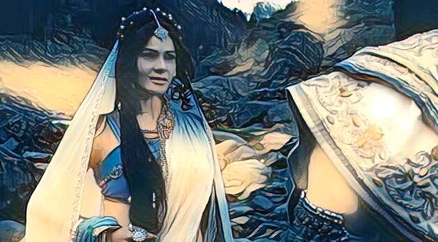 Богиня Ганга разговаривает с сыном