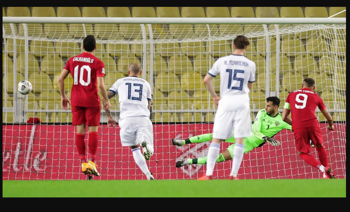 Пенальти в ворота Гилерме