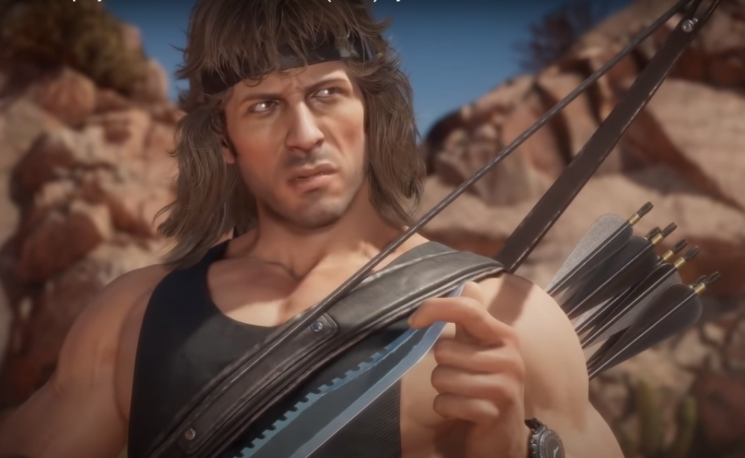 Джон Рэмбо в Mortal Kombat 11 (фото: авторский снимок экрана с кадрами из игры "MK11")