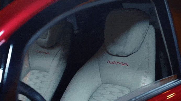 Автомобиль "Кама-1" экстерьер (GIF видео).