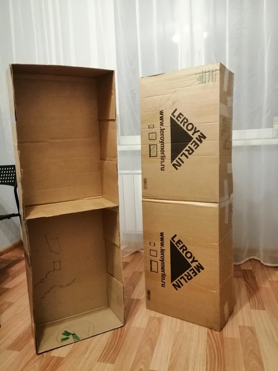 Процесс сбора колонн для камина