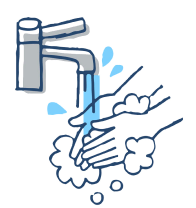 Мойте руки
Всегда мойте руки: когда приходите на работу или возвращаетесь домой. Для профилактики также подойдут влажные салфетки или дезинфицирующие растворы.