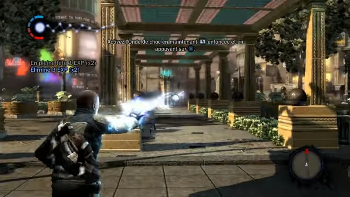 Скриншот геймплея "InFamous"