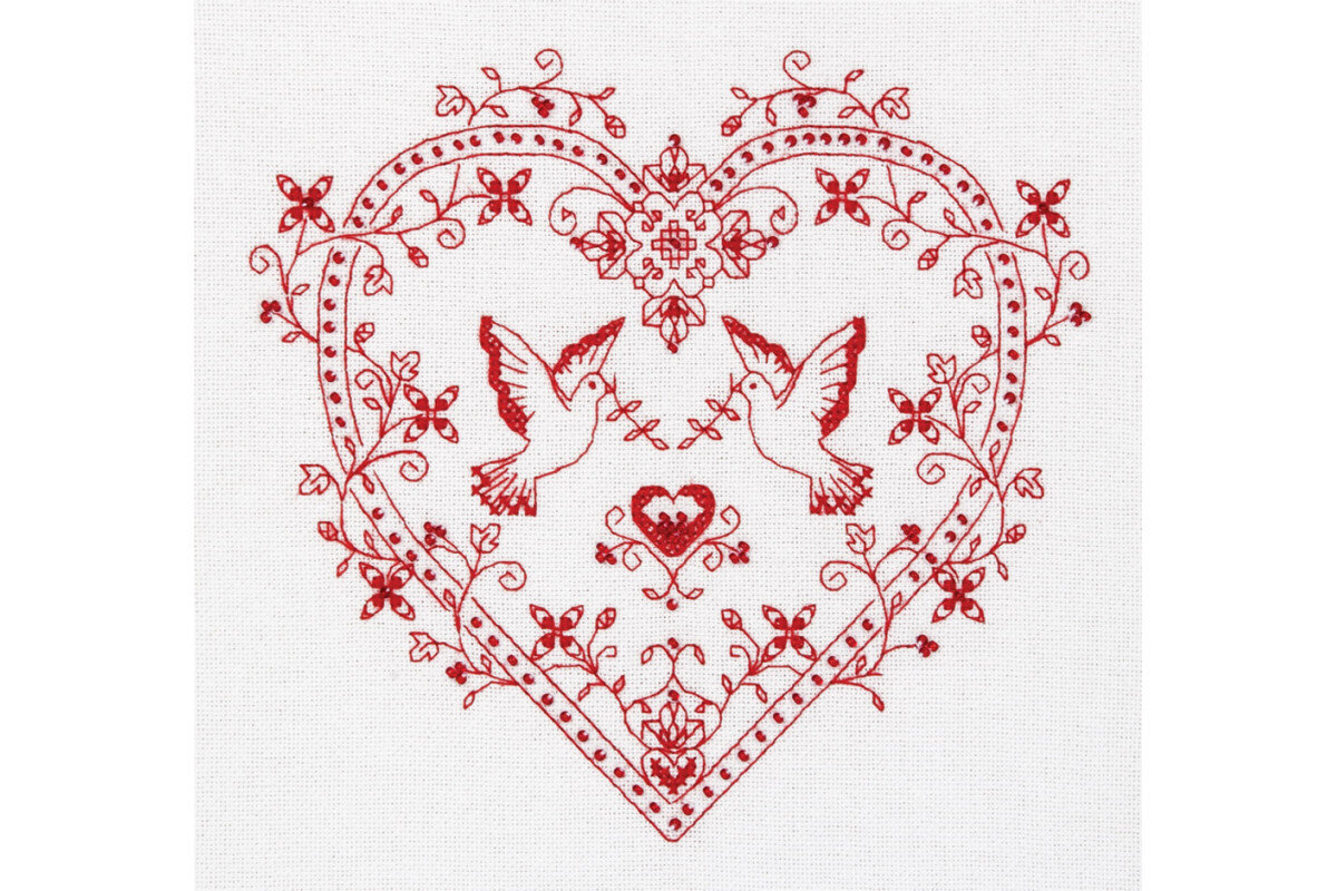 СО-1403  "Сердце с голубями"