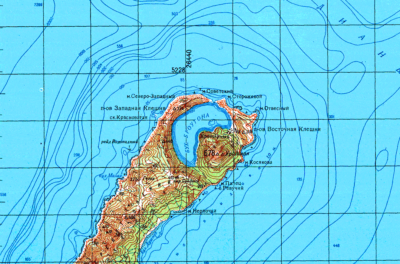 бухта броутона на острове симушир