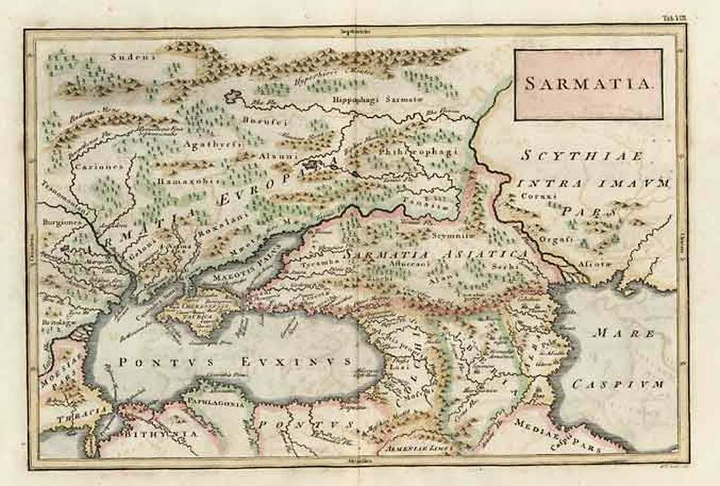 Карта скифии и сарматии