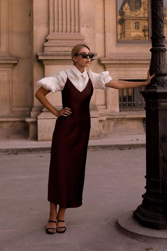 Галерея идей: носим платья-комбинации современно!