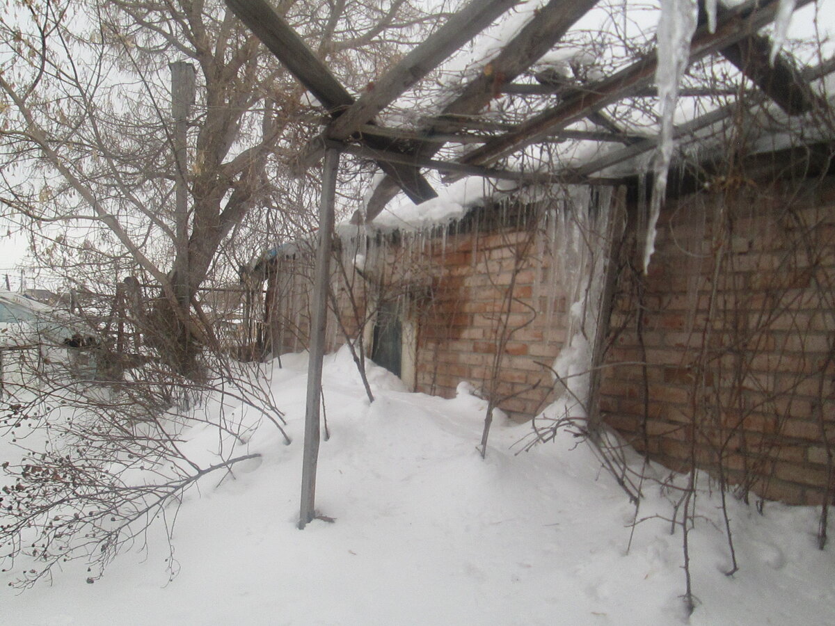 Окна занесло почти наполовину, но так теплее