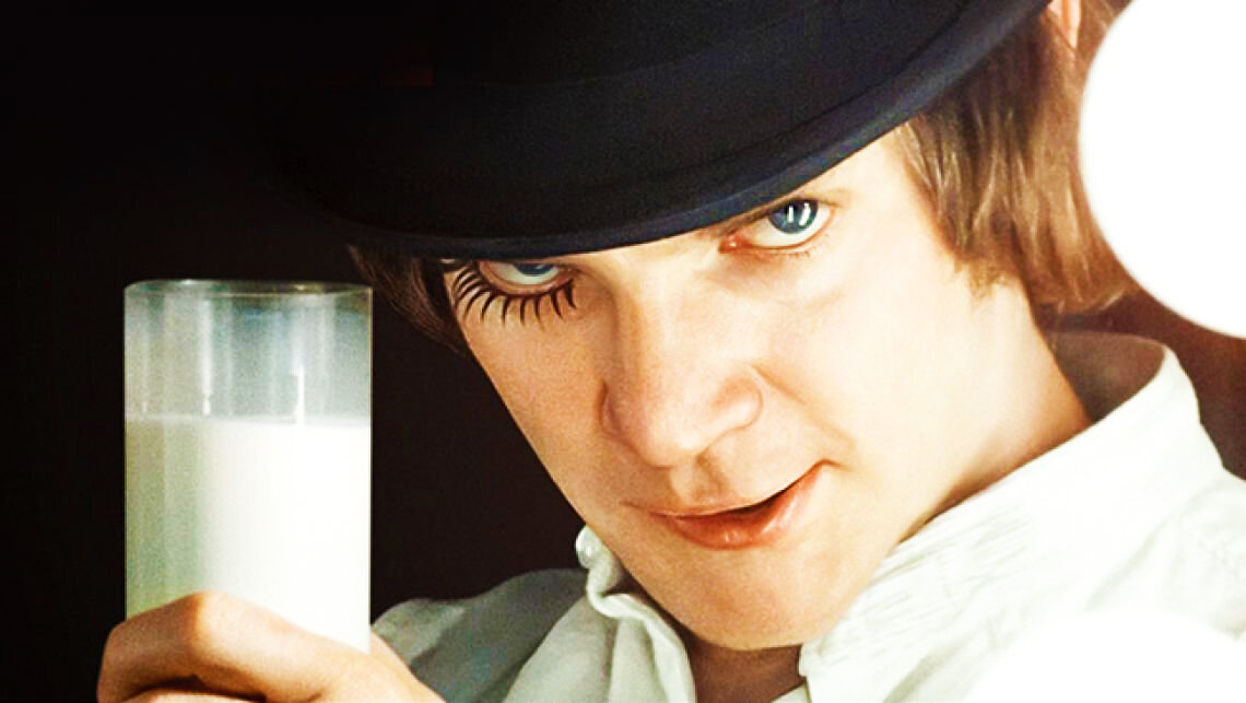 Кадр из фильма "Заводной апельсин". Режиссёр – Стэнли Кубрик