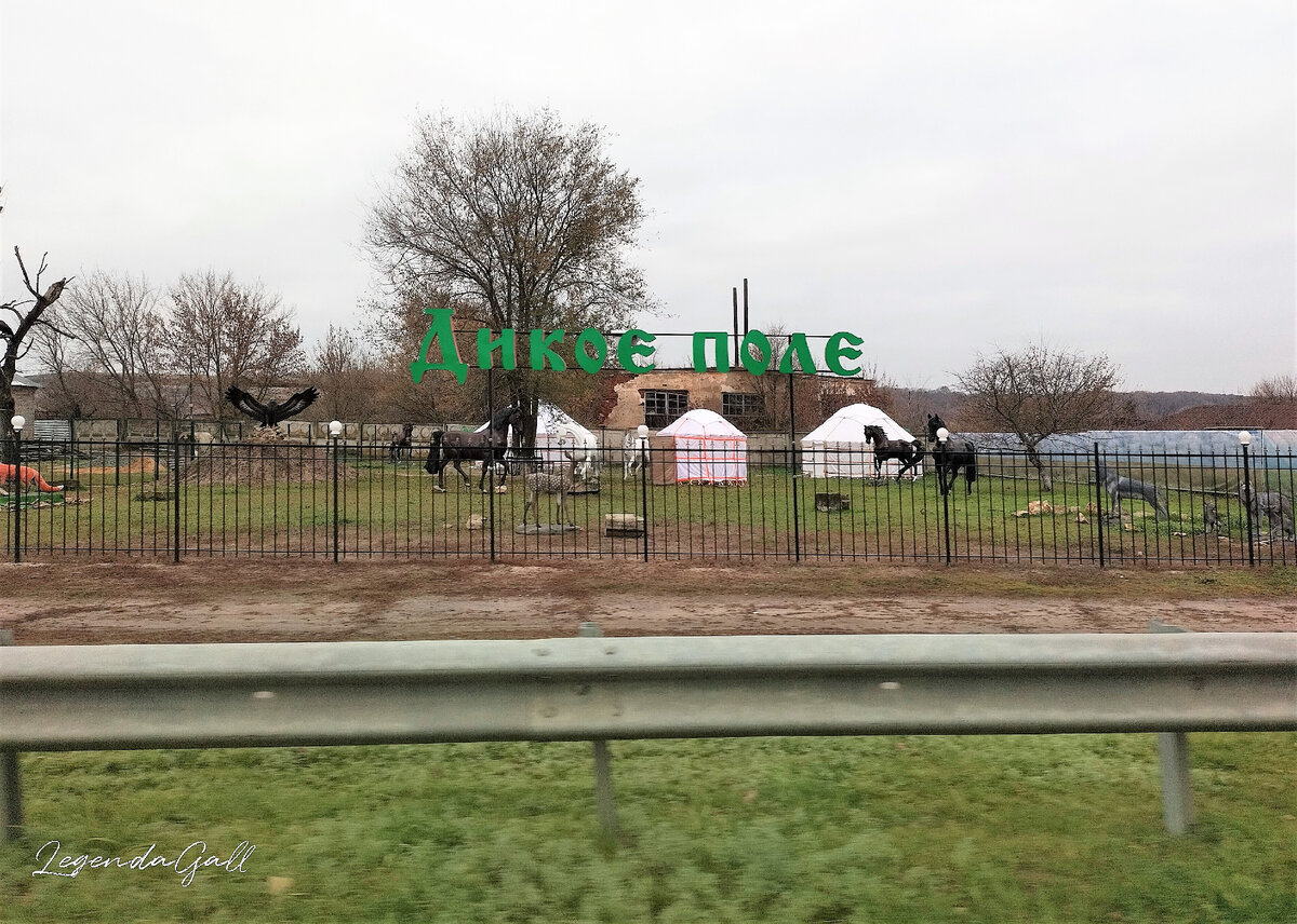 Вот такое дикое поле )) С юртами...