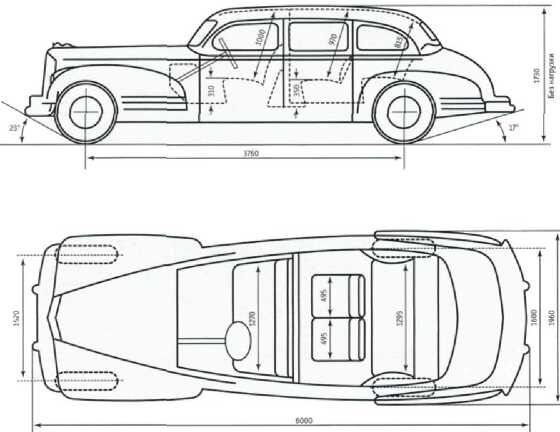 Схема ЗИС-110. Фото из интернета