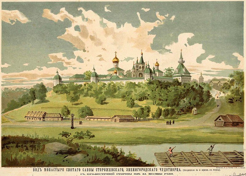 Рисунок монастыря, XIX в. Источник: wikipedia.org