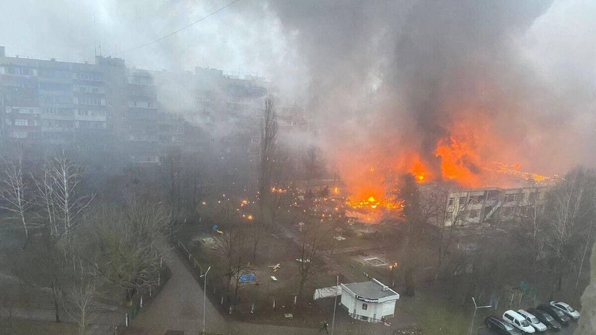   На месте падения вертолета в Броварах, Украина© фото очевидца