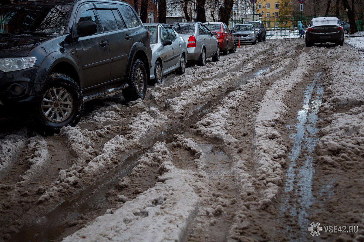 грязная зима в москве