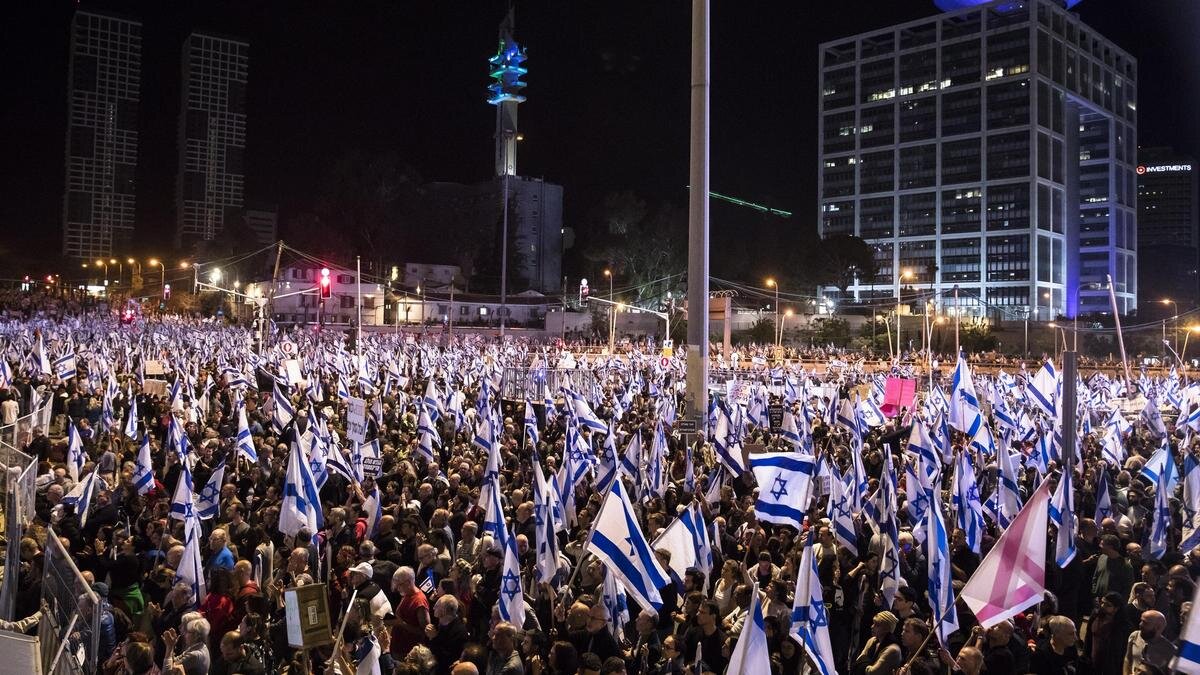    Акции протеста в Израиле:Amir Levy/Getty Images