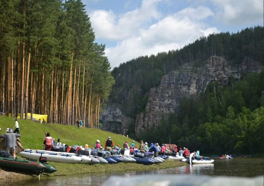 Сплав река ай весной