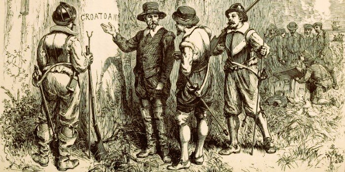 «Затерянная колония», гравюра Уильяма Джеймса Линтона, 1876 год. Изображение: Wikimedia Commons