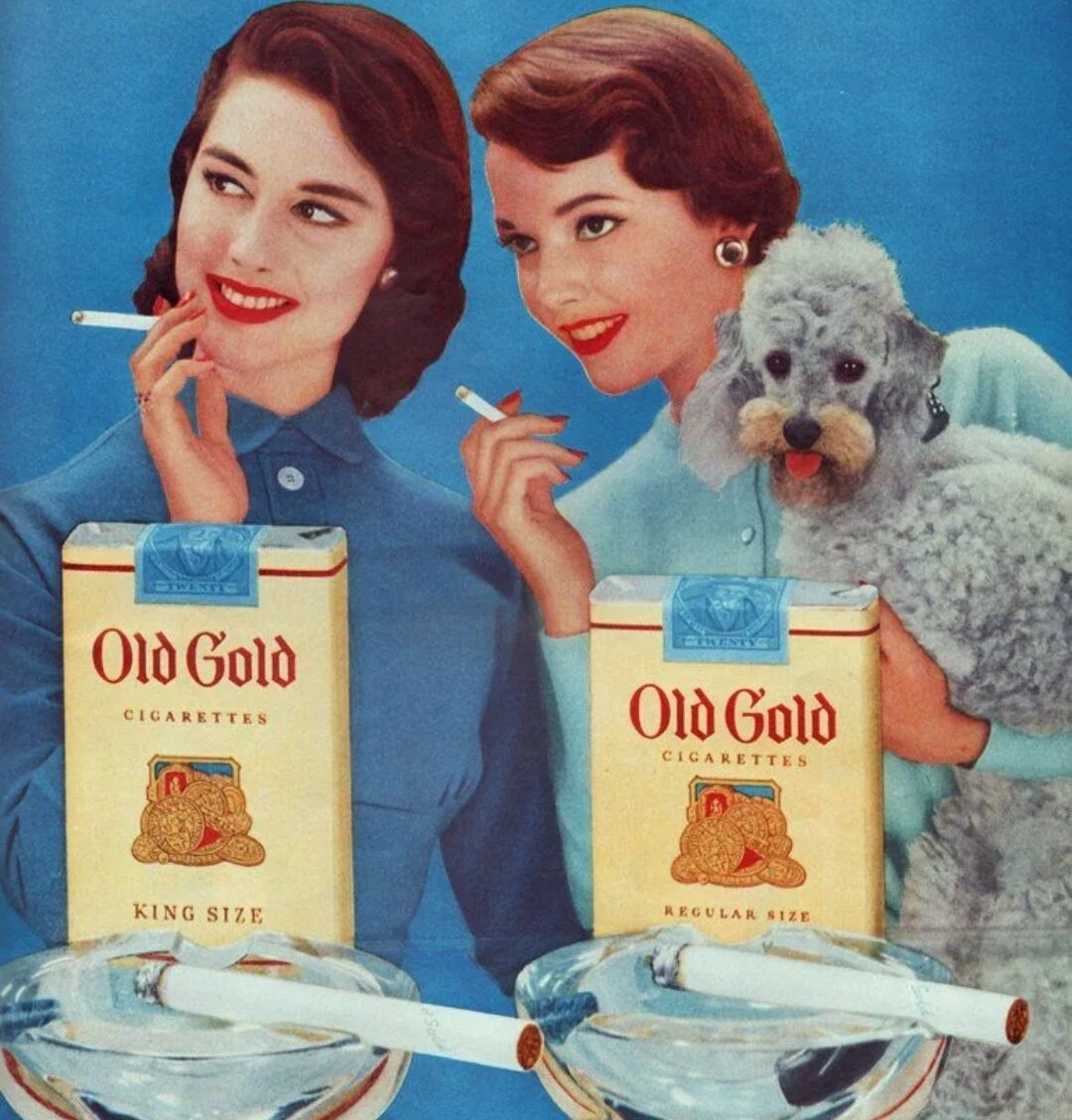 Реклама сигарет в 90е, взято из архива реклам