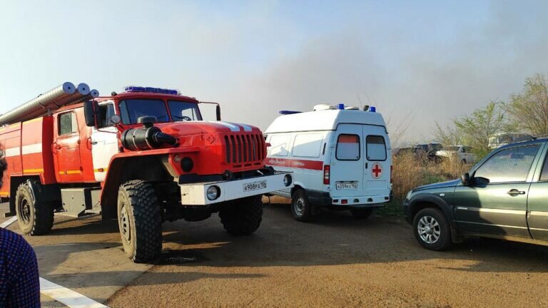    В Сакмарском районе на трассе Оренбург-Уфа сгорел микроавтобус Ford Transit Белов Михаил Александрович