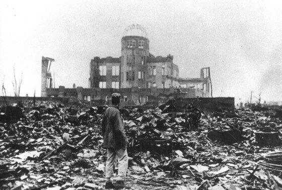    Хиросима, город, пострадавший от атомной бомбардировки США в 1945 году