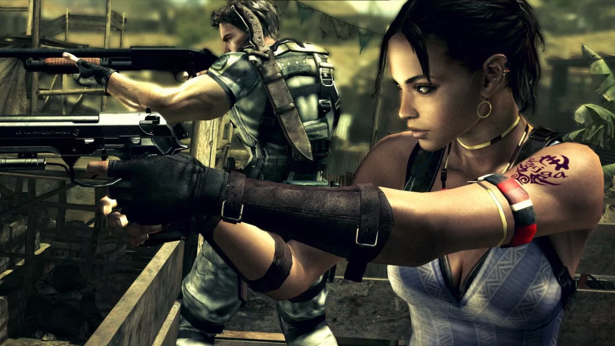 Крис и Шева, главные персонажи Resident Evil 5.