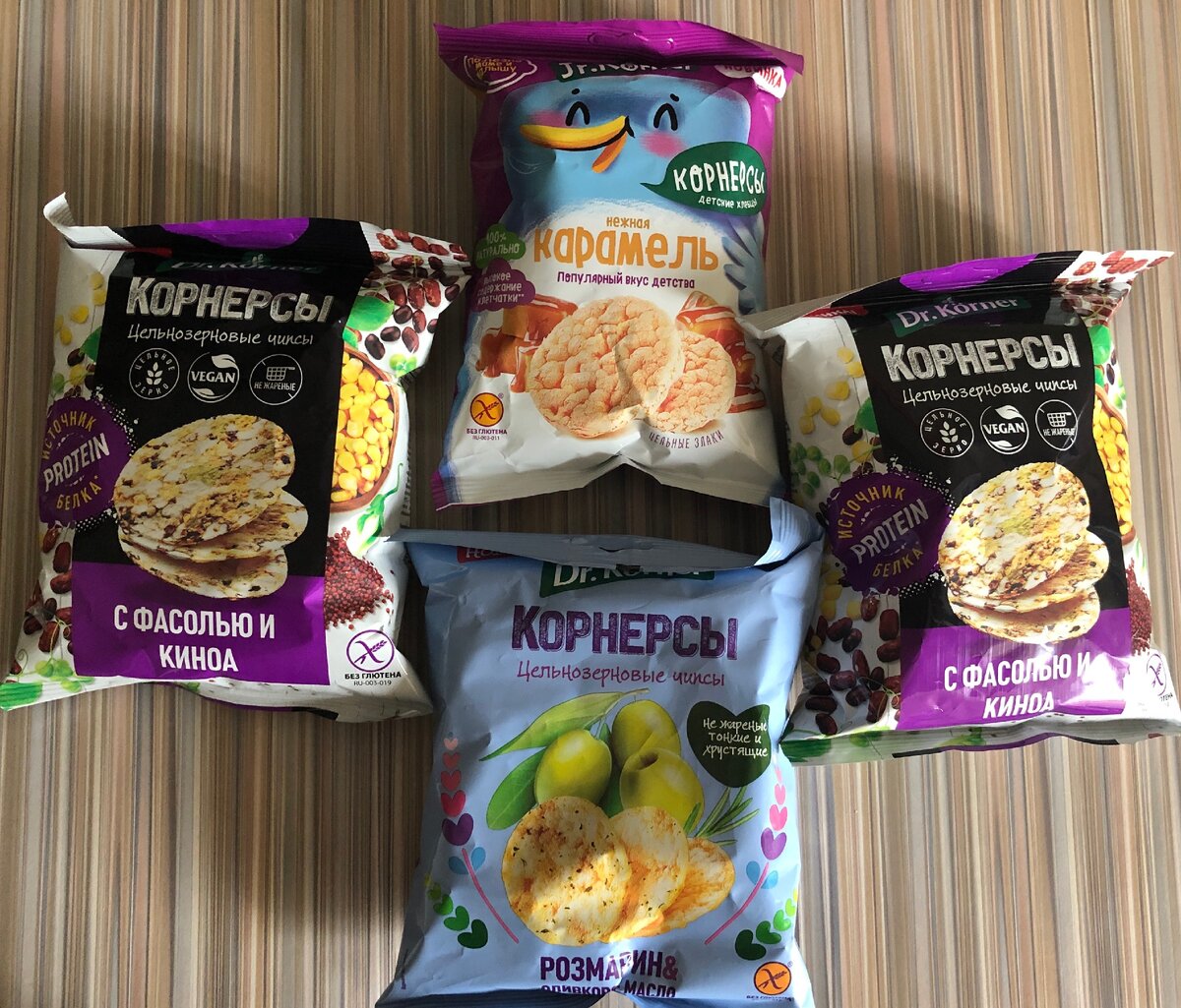 3 варианта чипсов, которые у меня остались с момента покупки