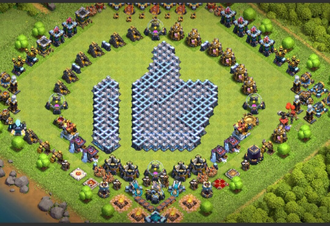 Красивые расстановки для 13 тх cleh of clans. | Clash of clans | Дзен